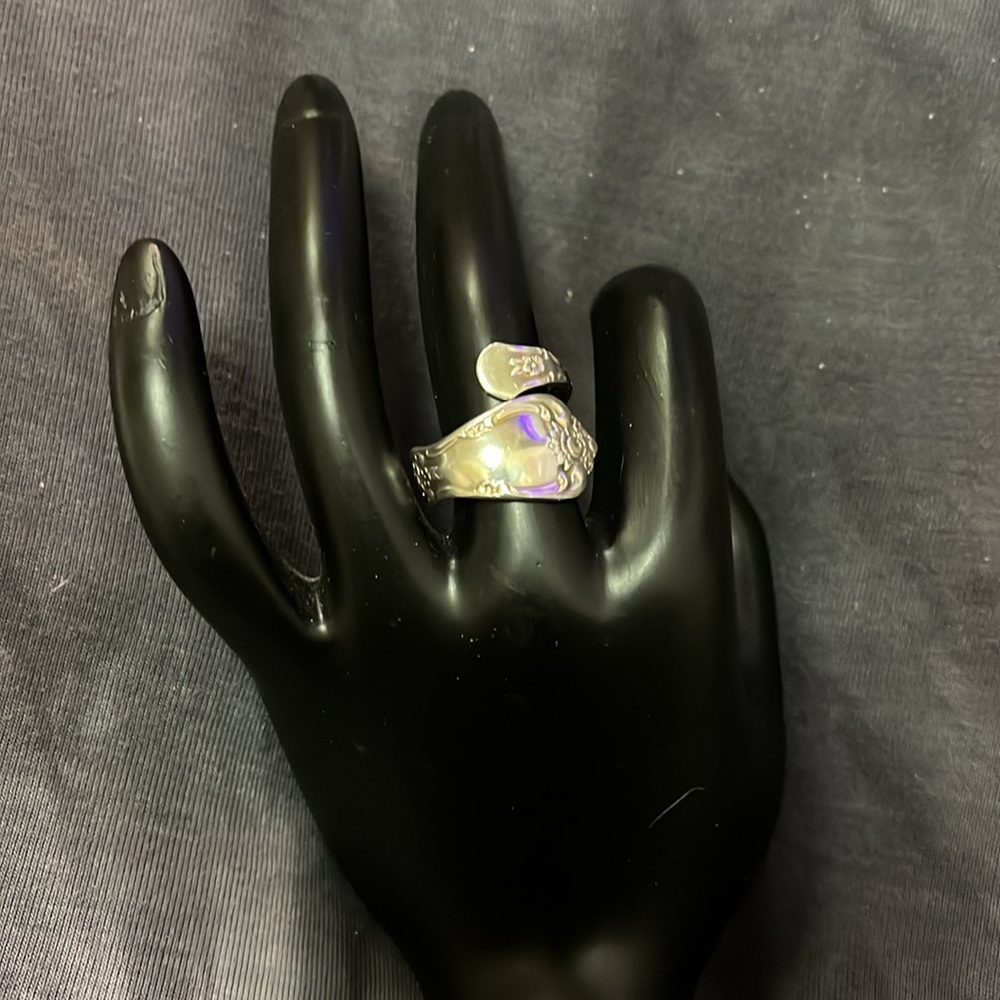WMA Rogers Oneida LTD Vintage Spoon Ring Flatware Silverware Silver Plated Ring - Picture 11 of 17